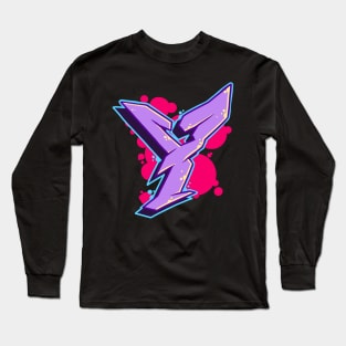 Letter Y -  Graffiti Street Art Style Long Sleeve T-Shirt